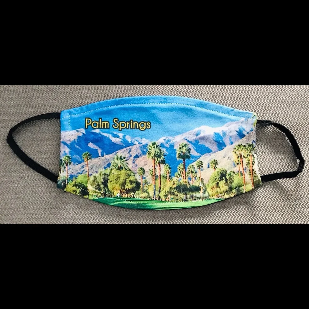 Beautiful New PALM SPRINGS Adult FACE MASK O/S